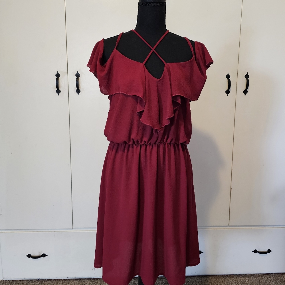 Burgundy Charlotte Russe Dress
